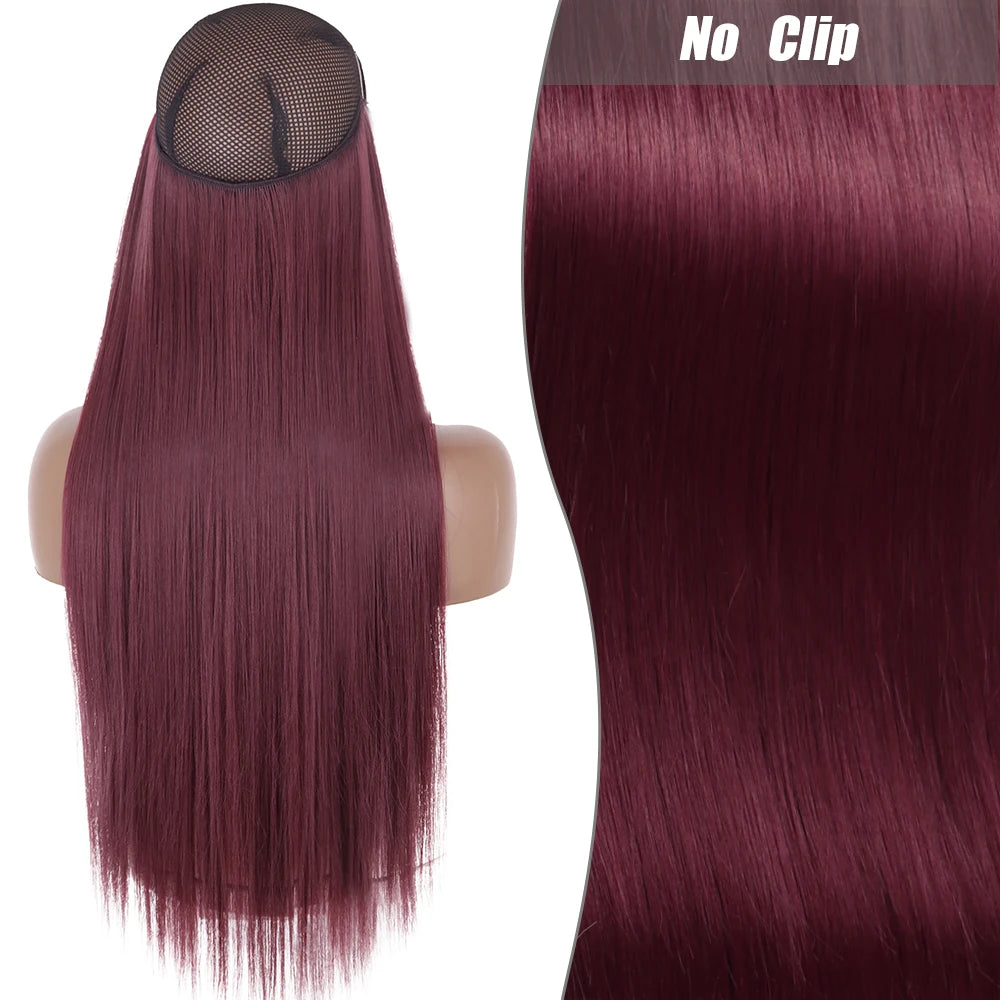 No Clips Natural Hair Extension