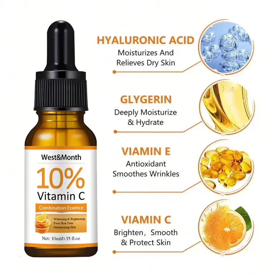 Vitamin C Serum For Face Hyaluronic And Remove Shrink Pore Skin Care